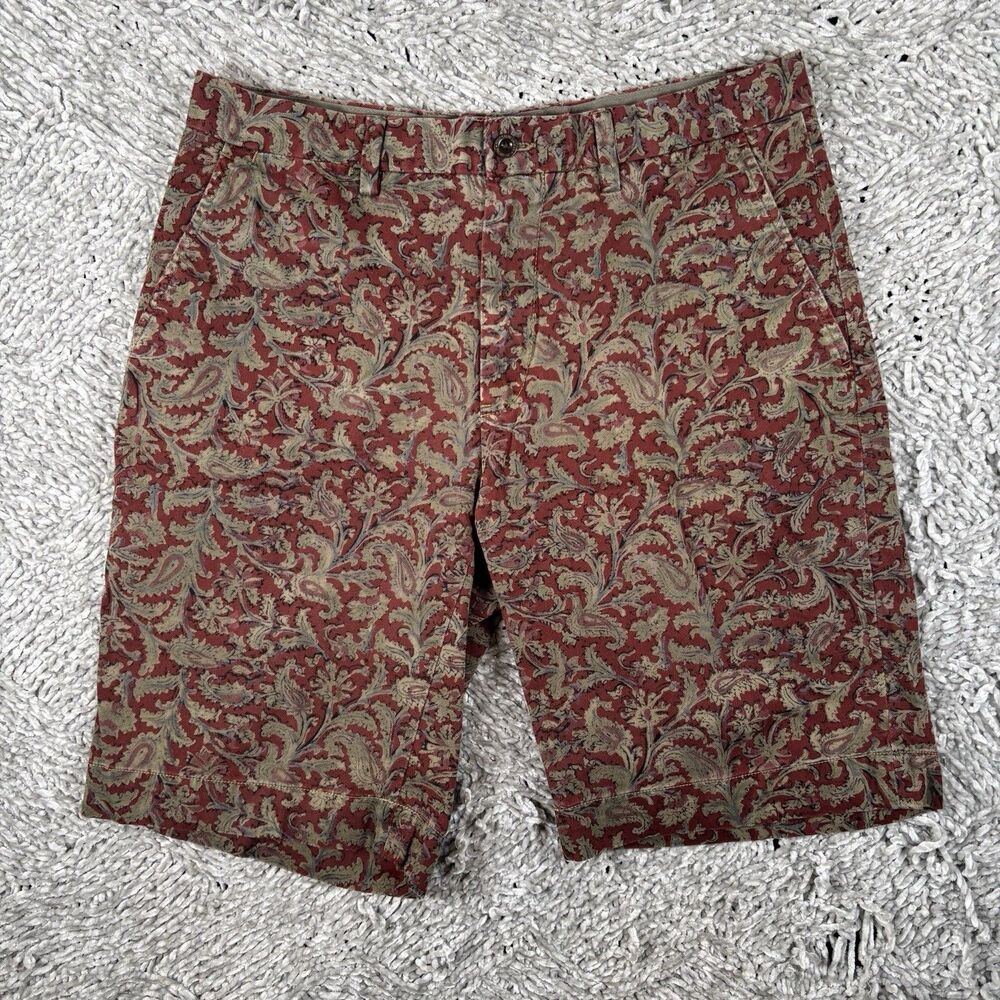 Polo Ralph Lauren Chino Shorts Men's Size 31 Paisley Print Multicolor Golf Sport